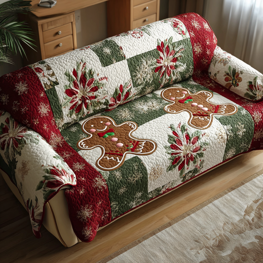 Holly Treats Quilted Sofa Cover NCU0DK10530