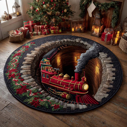 Christmas Quilted Round Mat NCU0VT310