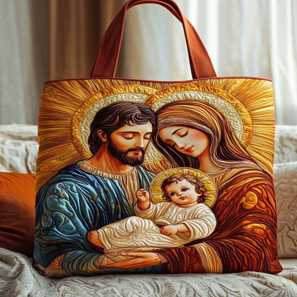 Holy Blessing Quilted Tote Bag NCU0NT9625