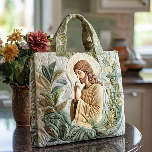 Holy Cross Path Quilted Tote Bag NCU0NT8545