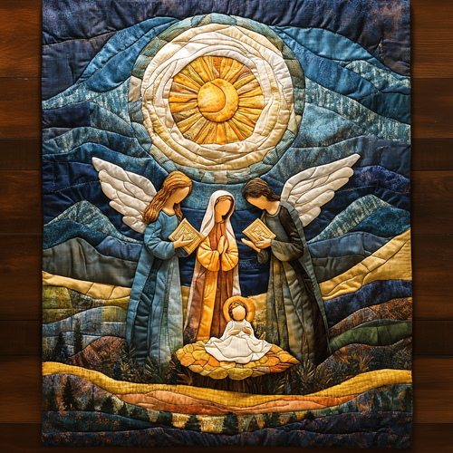 Holy Light Blessing Quilted Blanket NCU0DV1222