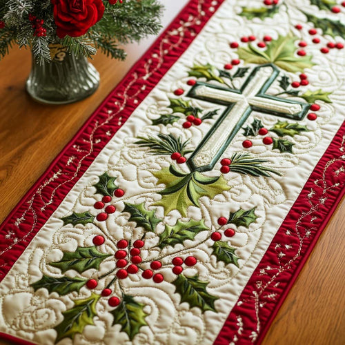 Holy Light Quilted Table Runner NCU0NT11458