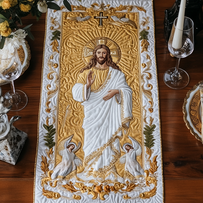 Holy Light Quilted Table Runner NCU0VH4941