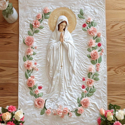 Holy Mother Quilted Table Runner NCU0NT7797