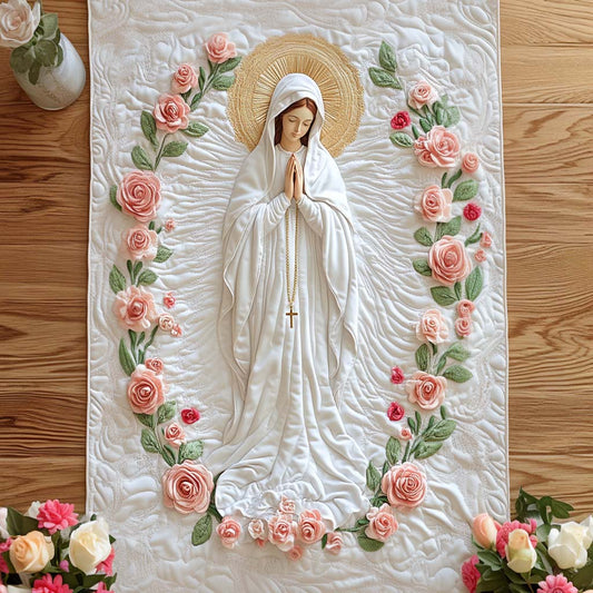 Holy Mother Quilted Table Runner NCU0NT7797