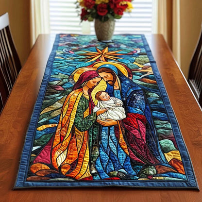 Holy Night Peace Quilted Table Runner NCU0NT1555