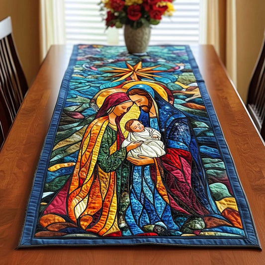 Holy Night Peace Quilted Table Runner NCU0NT1555