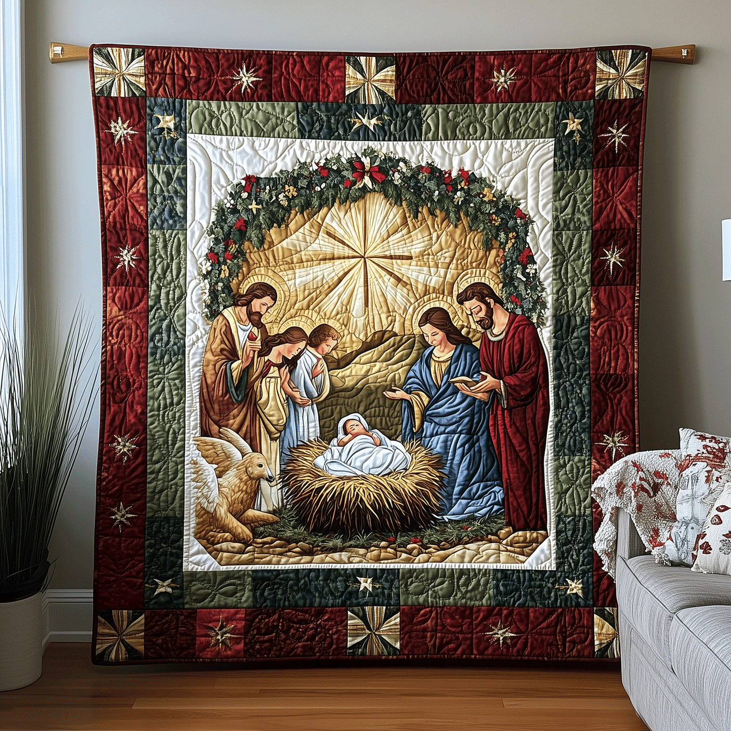 Holy Night Quilted Blanket NCU0TH1977