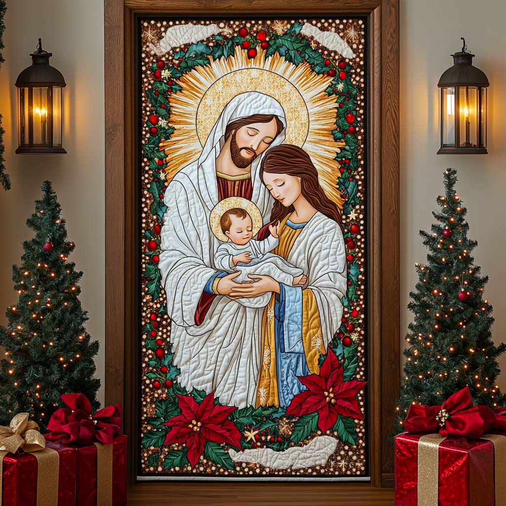Holy Night Quilted Door Cover NCU0NT10990