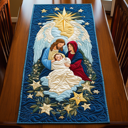 Holy Night Quilted Table Runner NCU0VH291