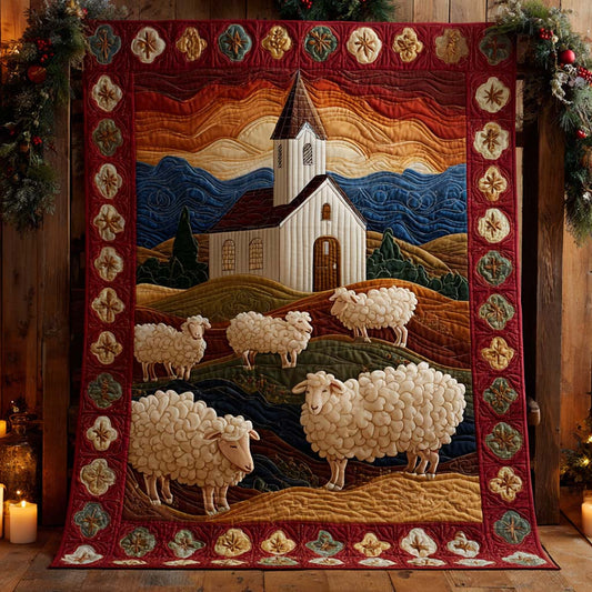 Holy Pastures Quilted Blanket NCU0XD474