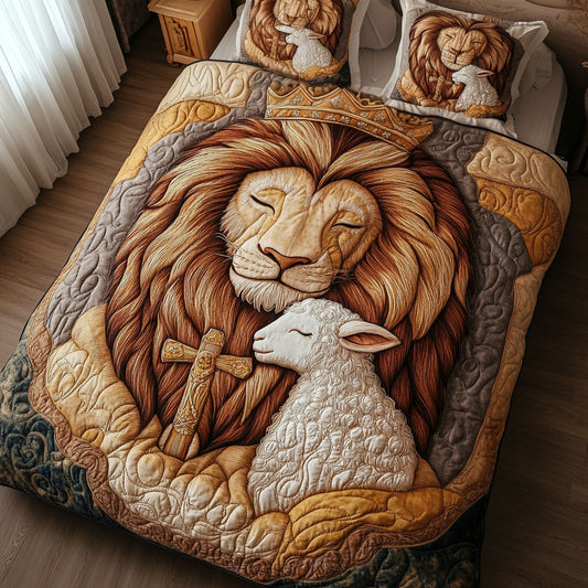 Holy Serenity 3-Piece Quilted Bedding Set NCU0NT4681