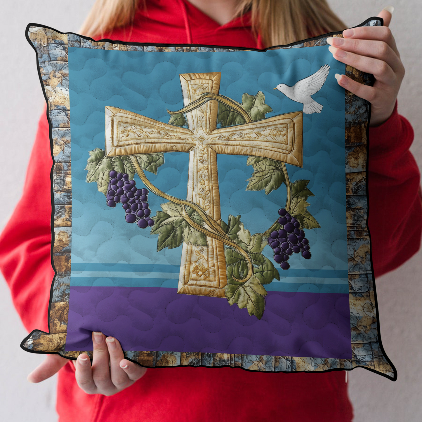 Holy Serenity Quilted Pillow Case NCU0DK3669