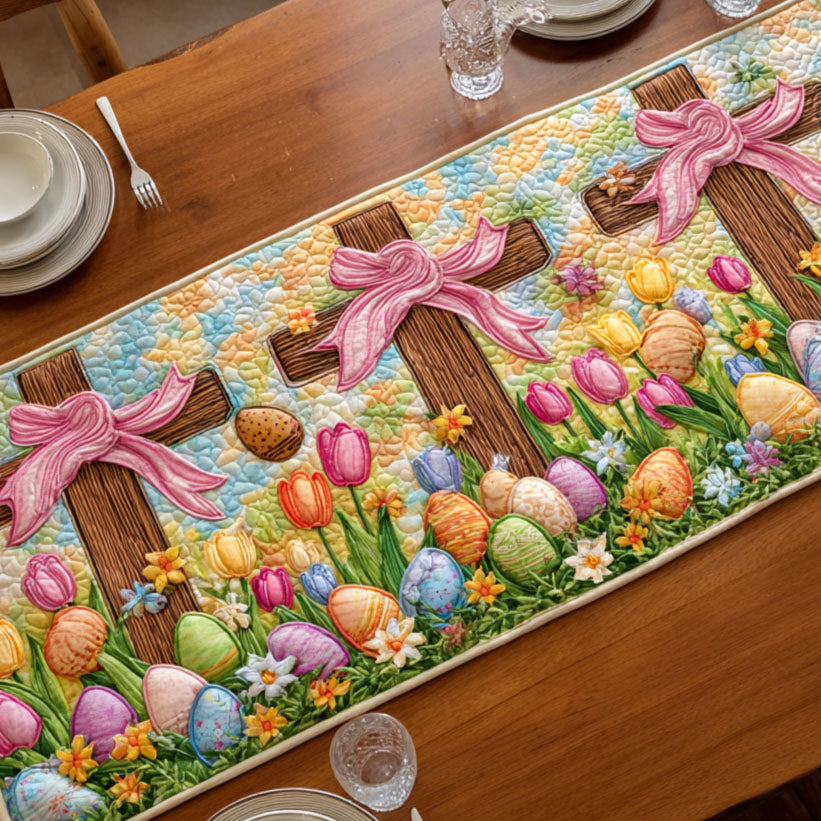 Holy Spring Quilted Table Runner NCU0TD2327