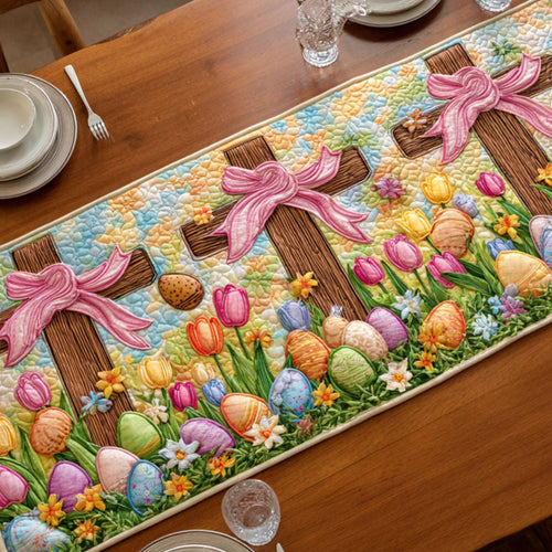 Holy Spring Quilted Table Runner NCU0TD2327