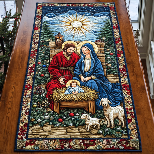 Holy Star of Bethlehem Quilted Table Runner NCU0DK1643