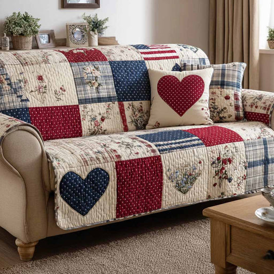 Home Blessing Quilted Sofa Cover NCU0XD2327