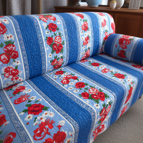 Homeland Floral Quilted Sofa Cover NCU0TD2256