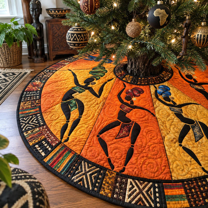 Homeland Heritage Christmas Quilted Tree Skirt NCU0PT12085