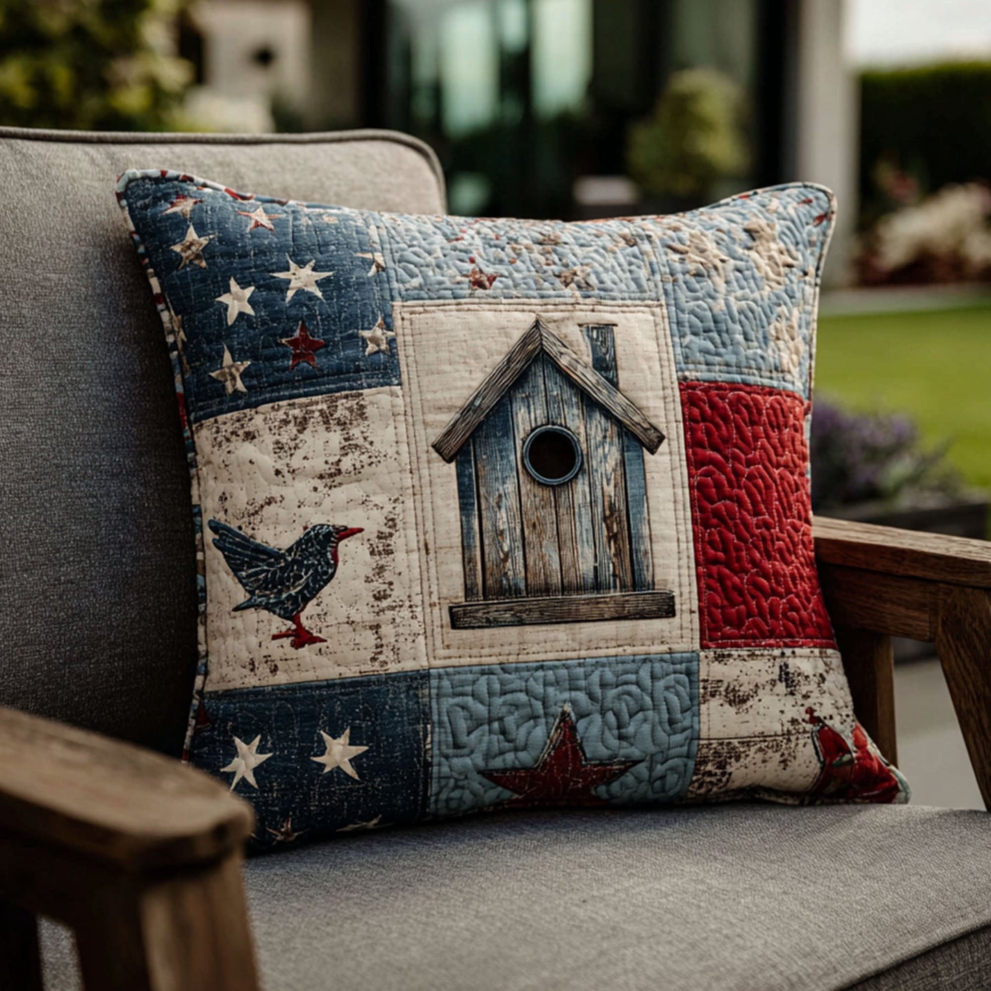 Homes of Liberty Quilted Pillow Case NCU0PT7700