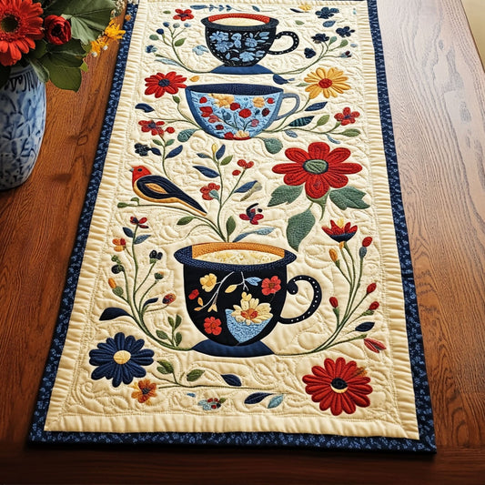 Homestead Brew Quilted Table Runner NCU0PT6982