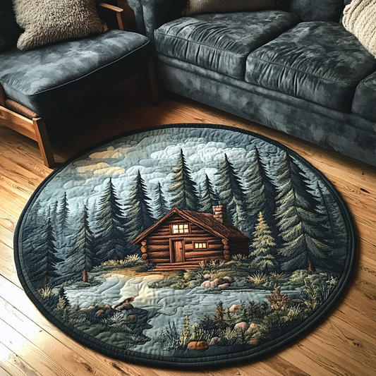 Homestead Charm Quilted Round Mat NCU0DK4810