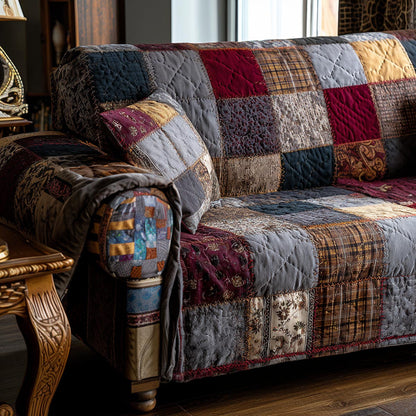 Homestead Charm Quilted Sofa Cover NCU0DV9213