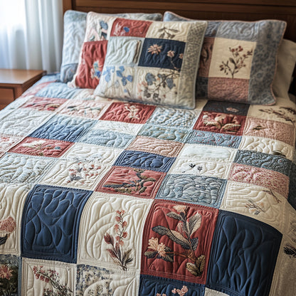 Patchwork 3-Piece Quilted Bedding Set NCU0VT100