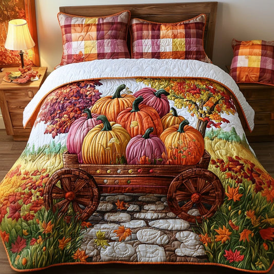 Homestead Harvest 3-Piece Quilted Bedding Set NCU0DV7231