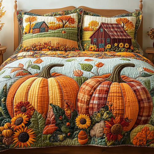 Homestead Harvest 3-Piece Quilted Bedding Set NCU0PT8271