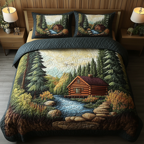 Homestead Hills 3-Piece Quilted Bedding Set NCU0VL2281