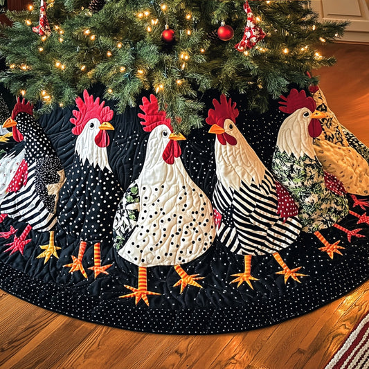 Homestead Joy Quilted Christmas Tree Skirt NCU0PT2276