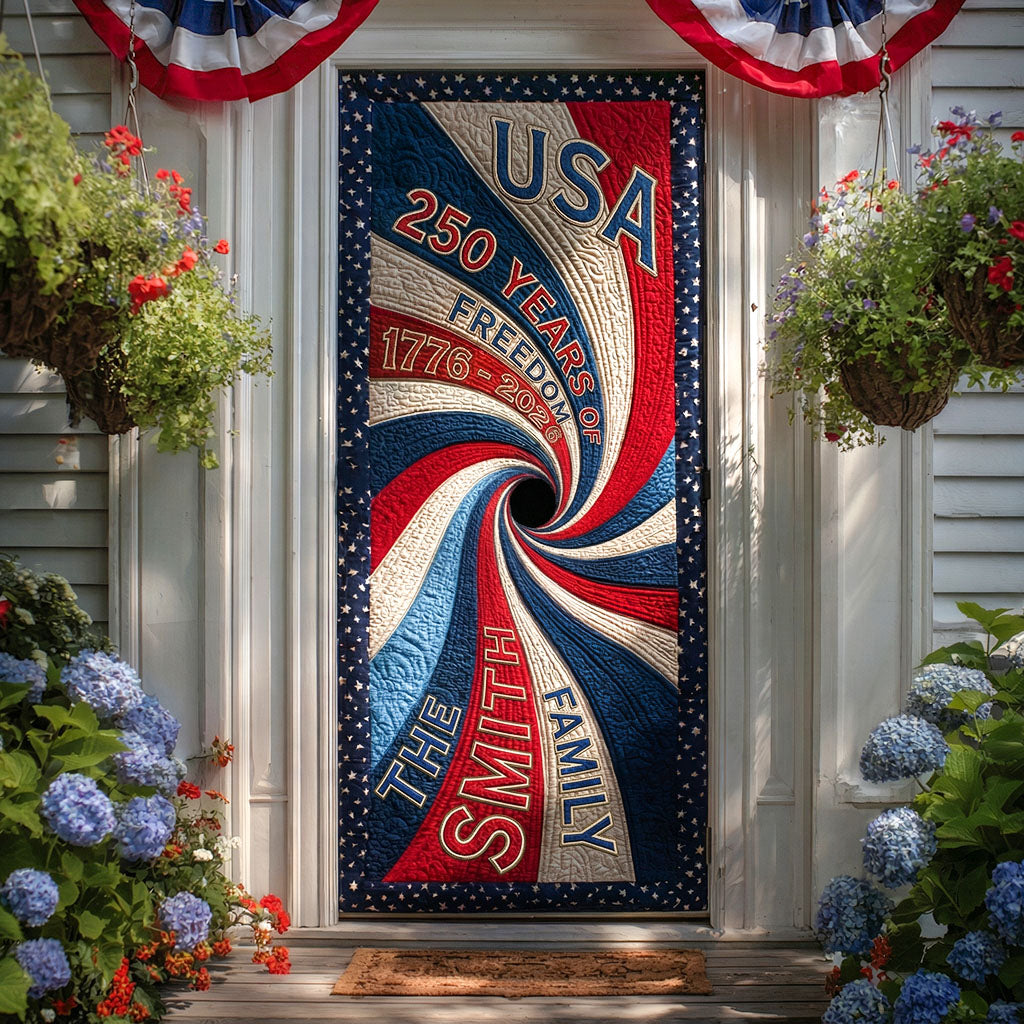 Homestead Liberty Star Quilted Door Cover NCU0PT11630