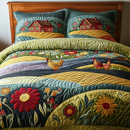 Homestead Serenity 3-Piece Quilted Bedding Set NCU0VH3866