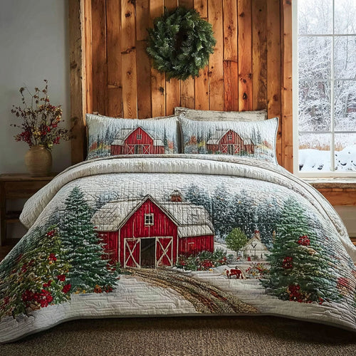 Homestead View 3-Piece Quilted Bedding Set NCU0PT10867