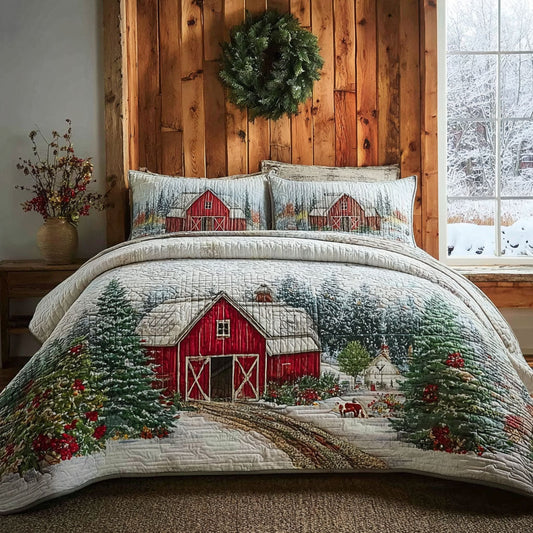 Homestead View 3-Piece Quilted Bedding Set NCU0PT10867