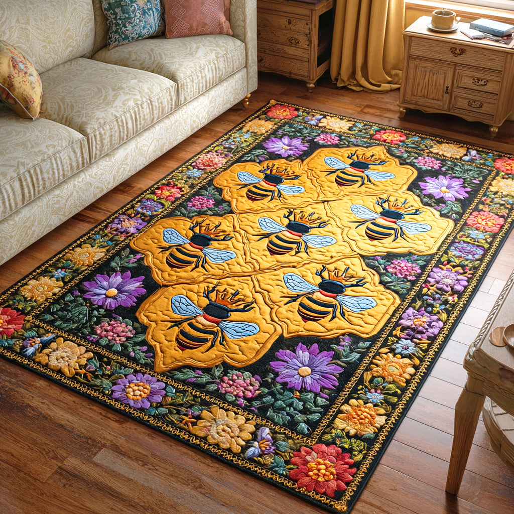 Honey Bloom Field Area Rug NCU0TD948