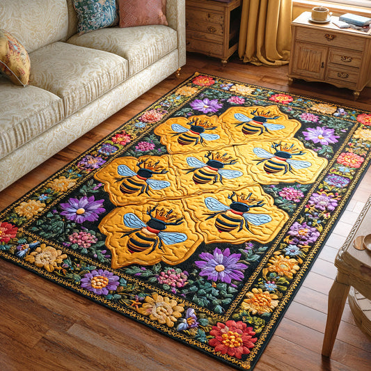 Honey Bloom Field Area Rug NCU0TD948