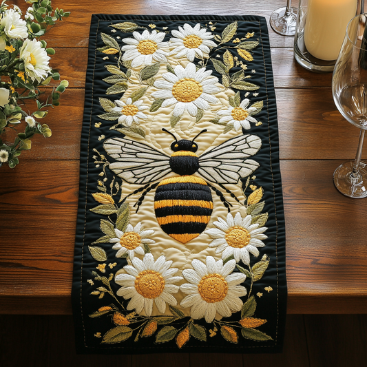 Honey Bloom Quilted Table Runner NCU0VH5603