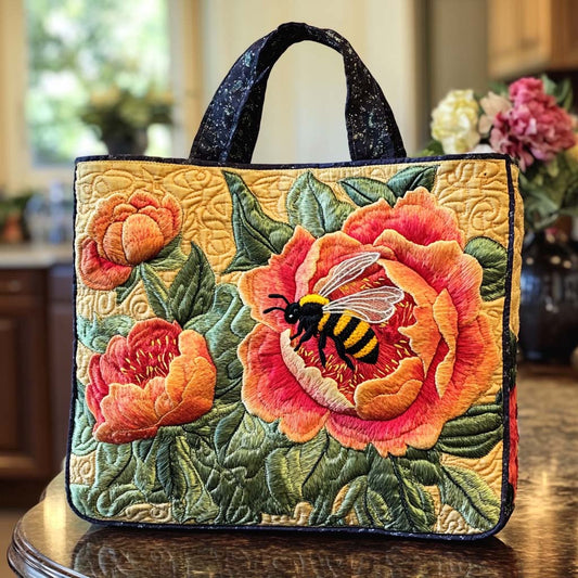 Honey Bloom Quilted Tote Bag NCU0NT8619