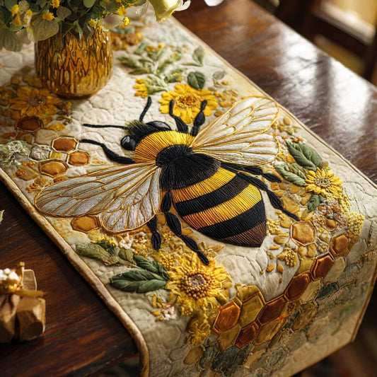 Honey Hive Quilted Table Runner NCU0NT8946