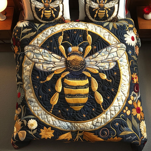 Honey Jewel 3-Piece Quilted Bedding Set NCU0NT4595