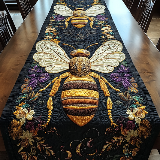 Honey Wings Quilted Table Runner NCU0DK4960