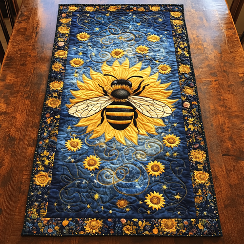 Honey Wings Quilted Table Runner NCU0DK5492