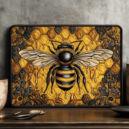 Honeycomb Harmony Quilted Place Mat NCU0VH2507