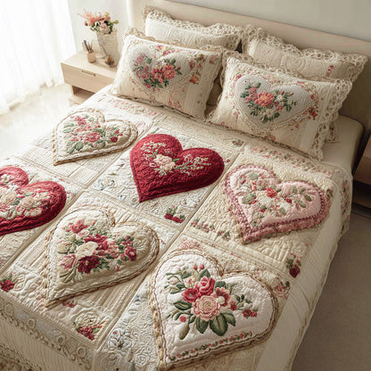 Honeylace Harmony 3-Piece Quilted Bedding Set NCU0TD2058