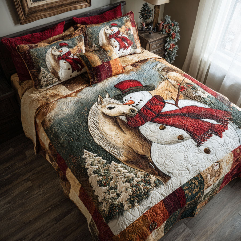 Hoof and Frost 3-Piece Quilted Bedding Set NCU0PT10345