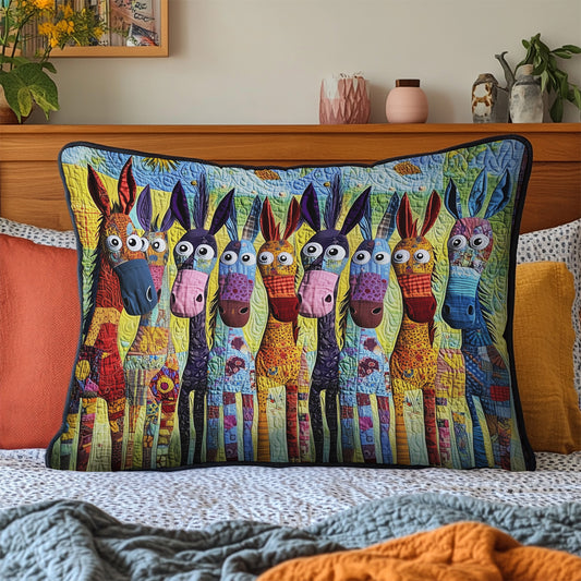 Hoofbeats of Happiness Quilted Bedding Pillow Case NCU0PT6903