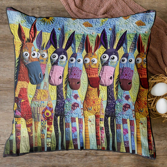 Hoofbeats of Happiness Quilted Pillow Case NCU0PT6904