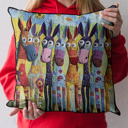 Hoofbeats of Happiness Quilted Pillow Case NCU0PT6904